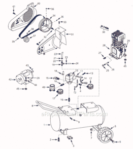 Page A Diagram and Parts List for VS501100 2000 Campbell Hausfeld Compressor